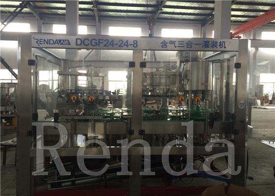 Carbonated Drink Filling Machine , Coca Cola Filling Machine For Gas Juice Water
