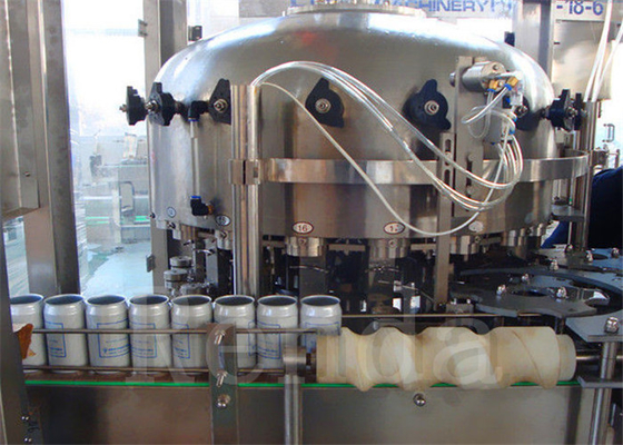 Can Carbonated Drinks Filling Machine / Gas Drink Bottle Packing Can Filling Machine