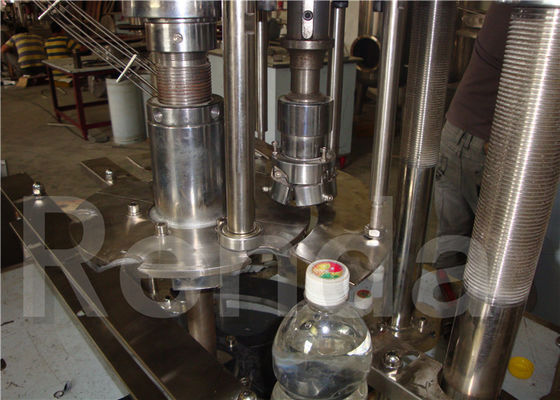 Stainless Steel Commercial Bottling Equipment , Beverage Bottled Water Bottle Filling Machine