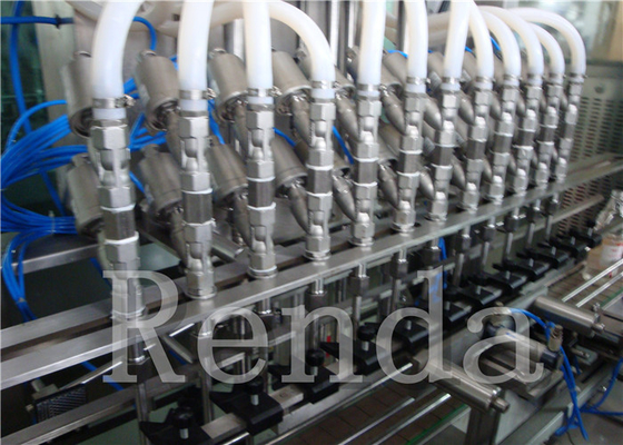 Machines de remplissage mis en bouteille pneumatiques d'huile de table scellant 0,55 - 0.8MPa garantie de 1 an