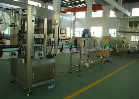 Machine à étiquettes de rétrécissement d'autocollant automatique de douille approbation de la CE d'acier inoxydable